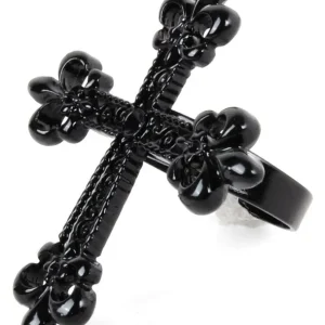 Anello con Croce Nera