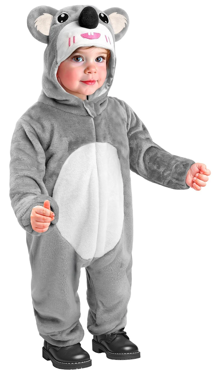 Costume di Koala di Peluche con Cappuccio per Bambino - immagine 3