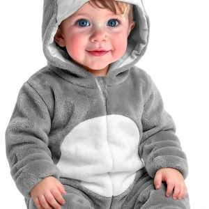 Costume di Koala di Peluche con Cappuccio per Bambino