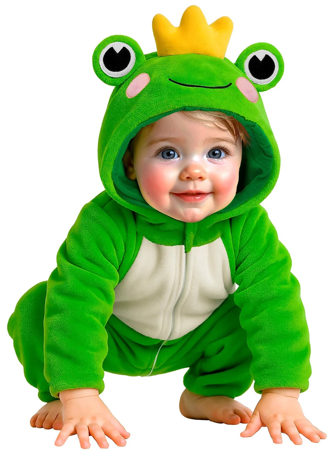 Costume da Principe Ranocchio di Peluche per Bebè - immagine 2