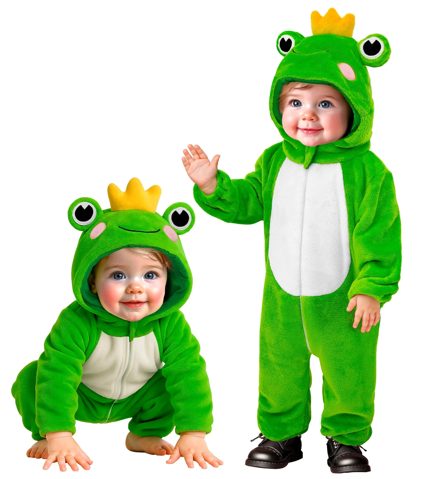 Costume da Principe Ranocchio di Peluche per Bebè - immagine 4