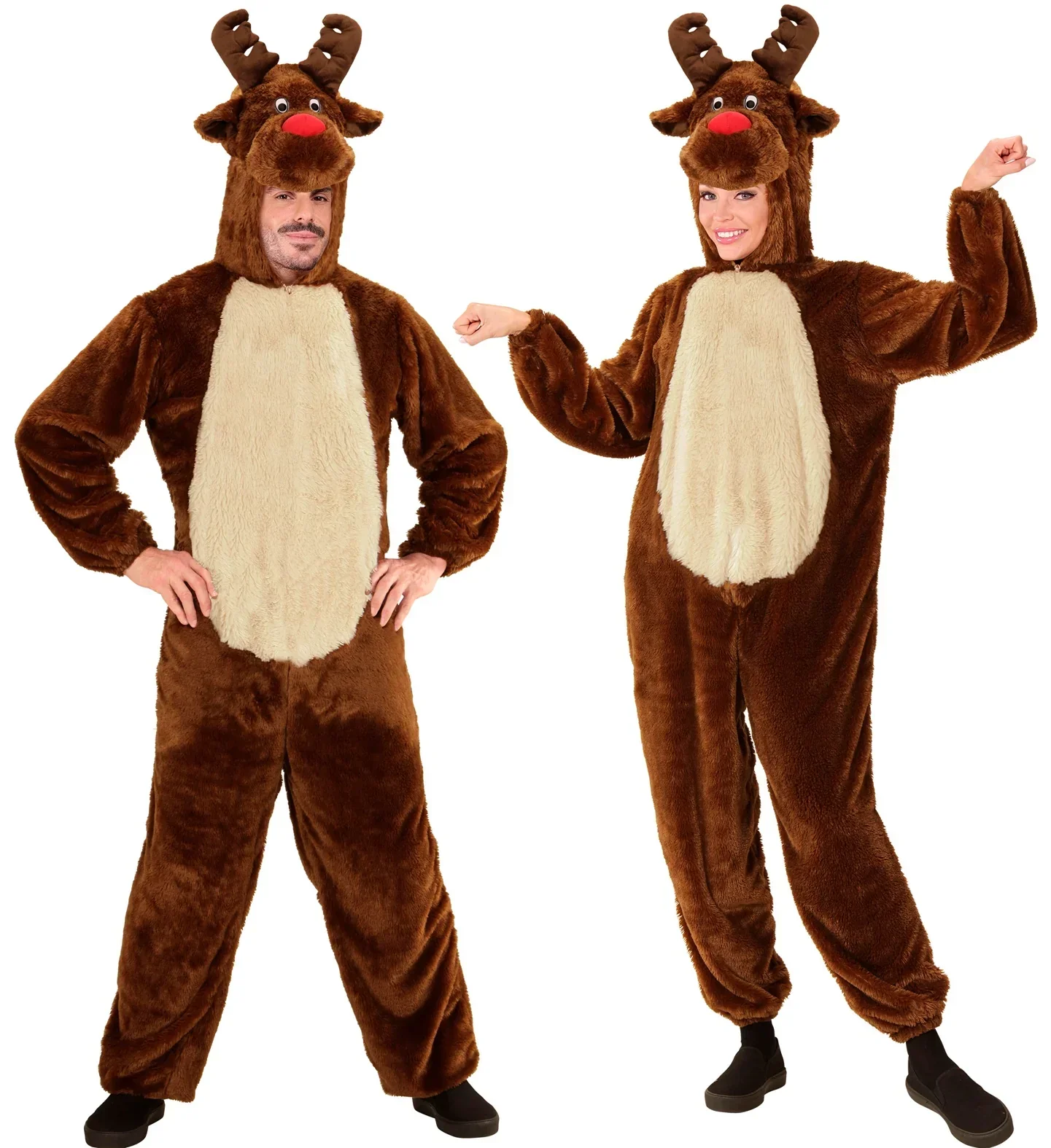 Costume di Renna di Peluche per Adulto