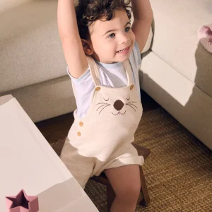 Set per neonato con maniche corte e stampa orso