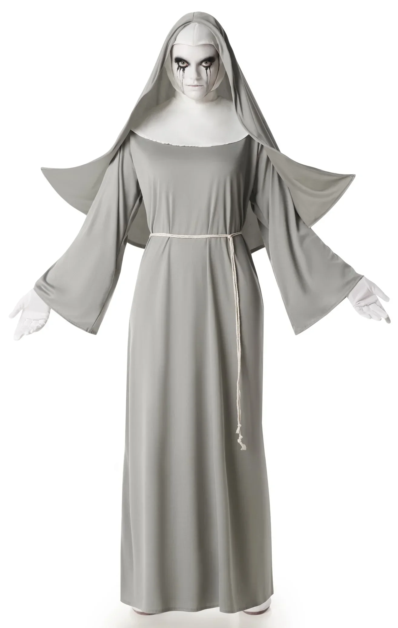 Costume da Suora Terrorifica Grigia per Donna
