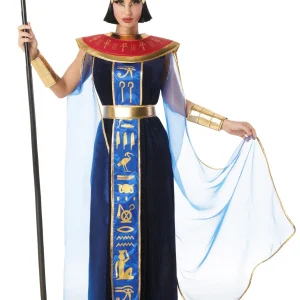Costume di Faraona Egiziana Elegante Blu per Donna