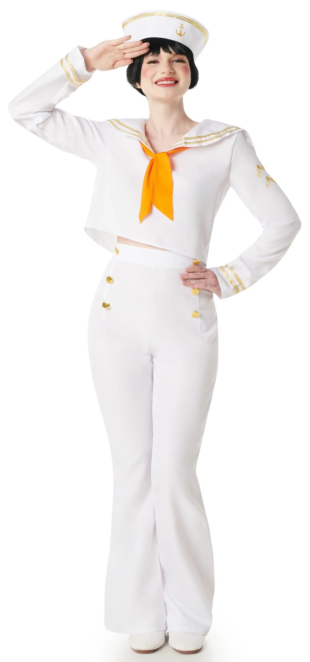 Costume da Marinera Bianco per Donna