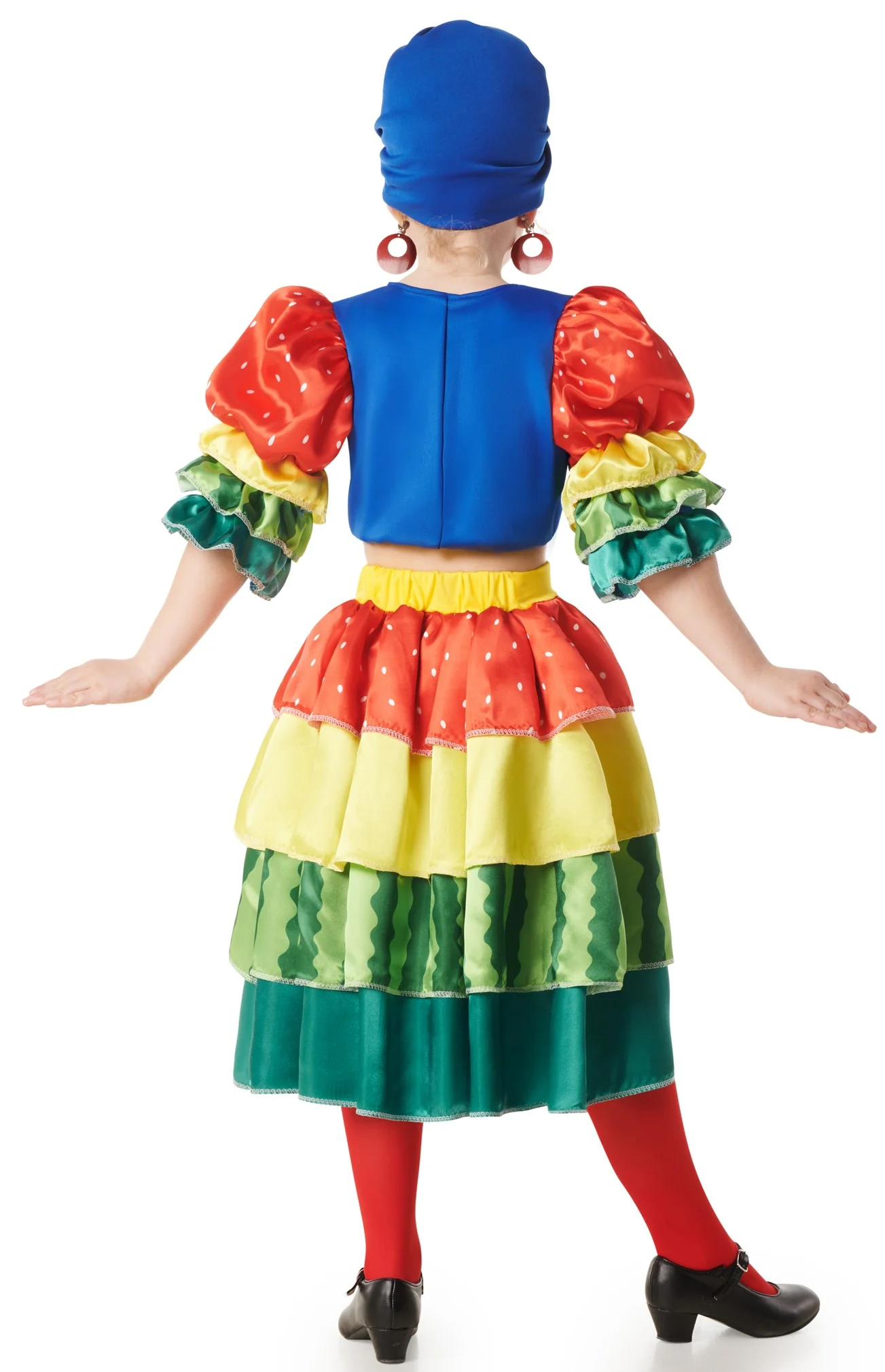 Costume da Rumbera Multicolor per Bambina - immagine 3