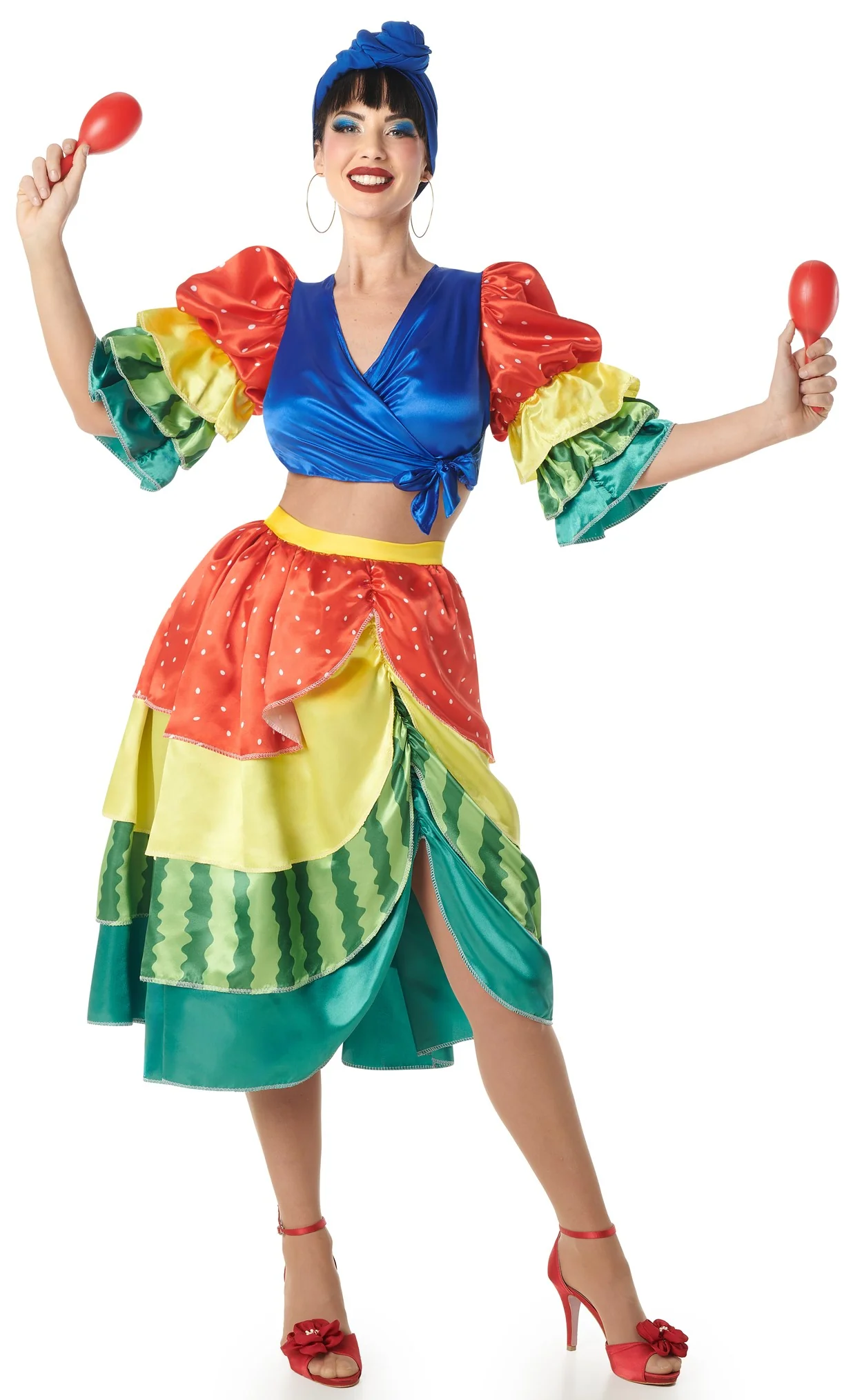 Costume da Rumbera Multicolor per Donna - immagine 2