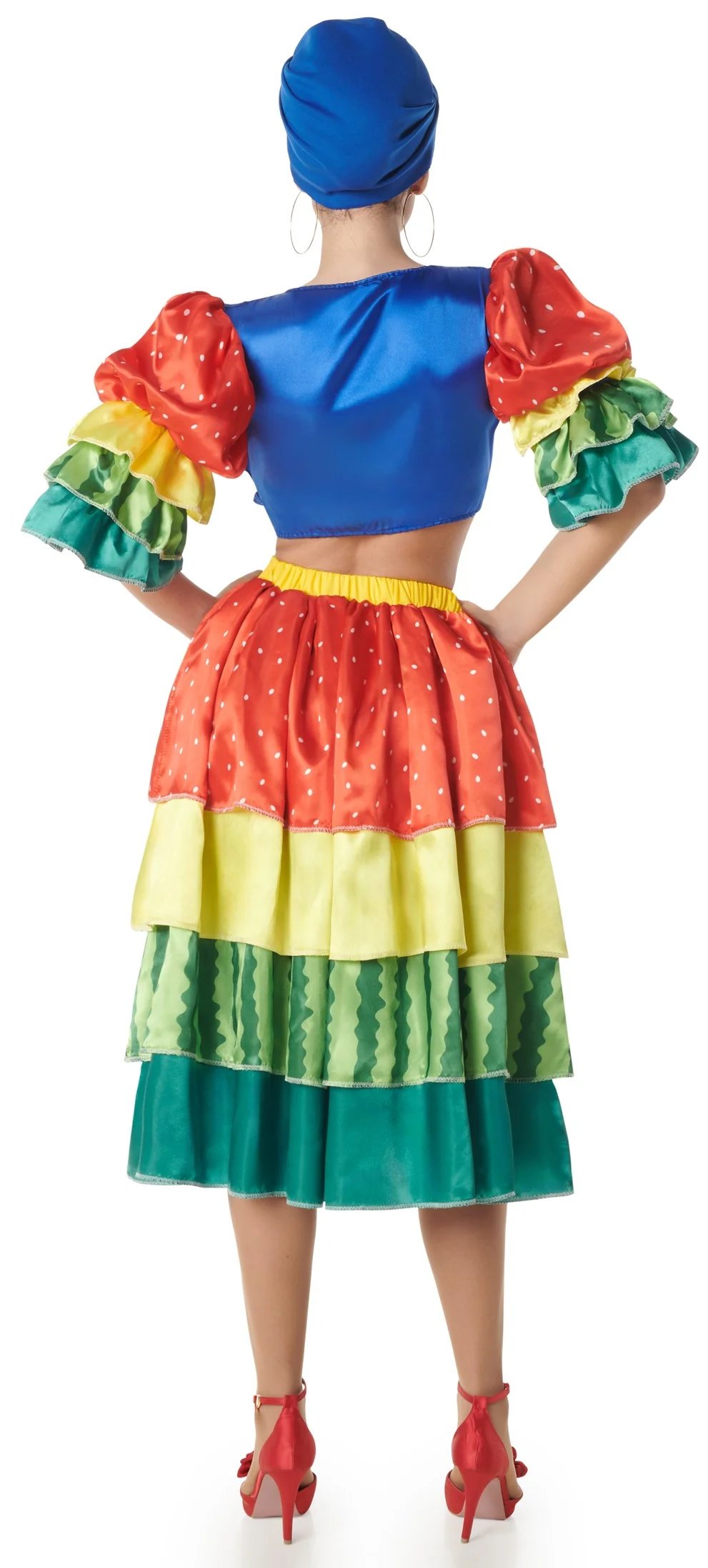 Costume da Rumbera Multicolor per Donna - immagine 3