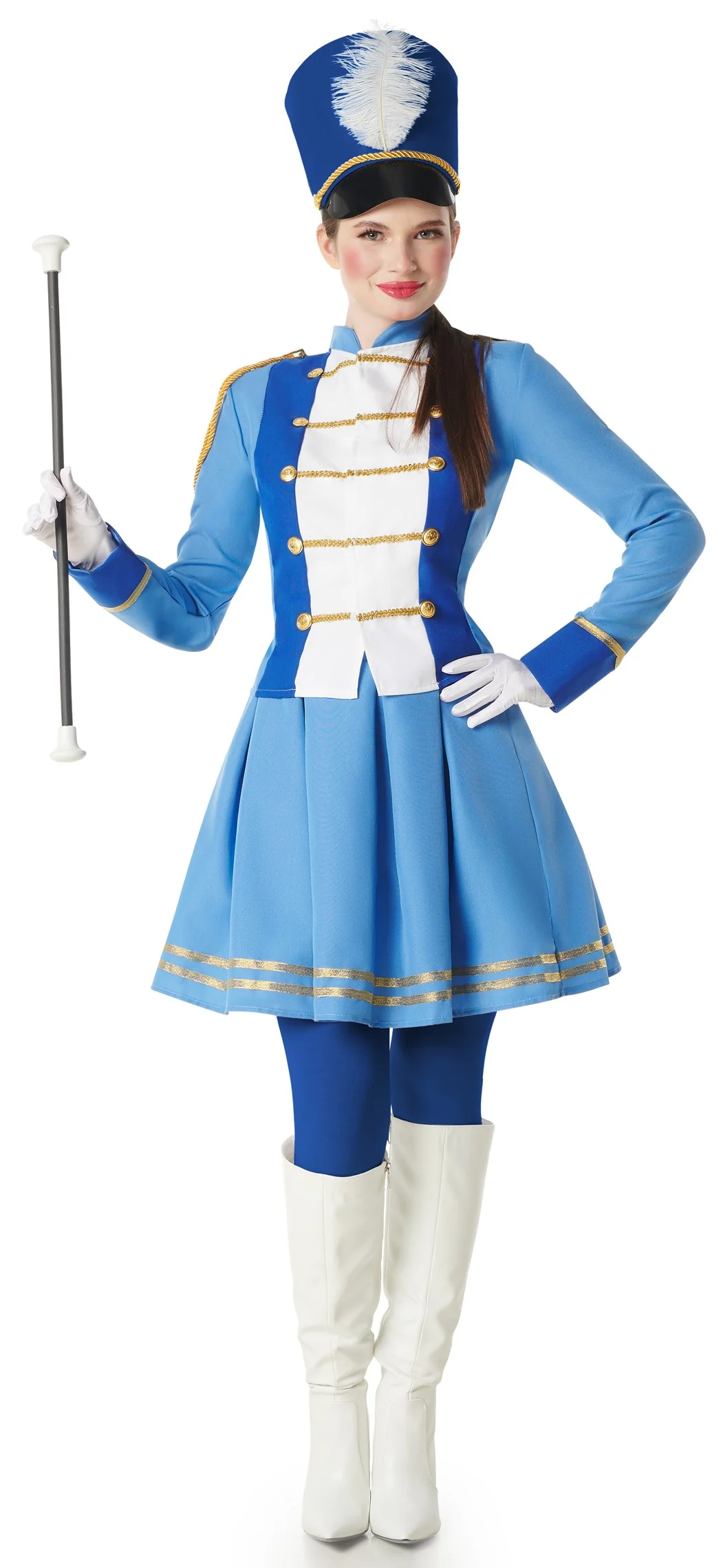 Costume da Majorette Blu per Donna - immagine 2