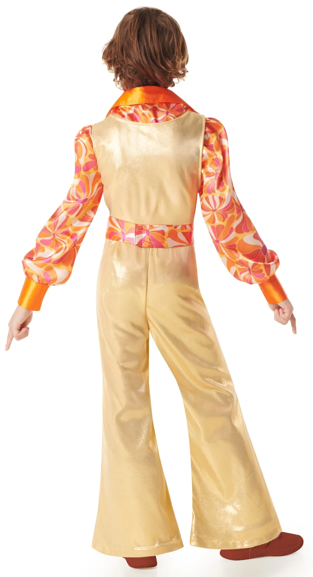 Costume Disco Anni 70 Dorato per Bambino - immagine 3
