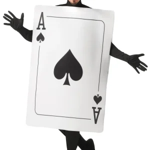 Costume di Carta da Poker Asso di Picche per Adulto