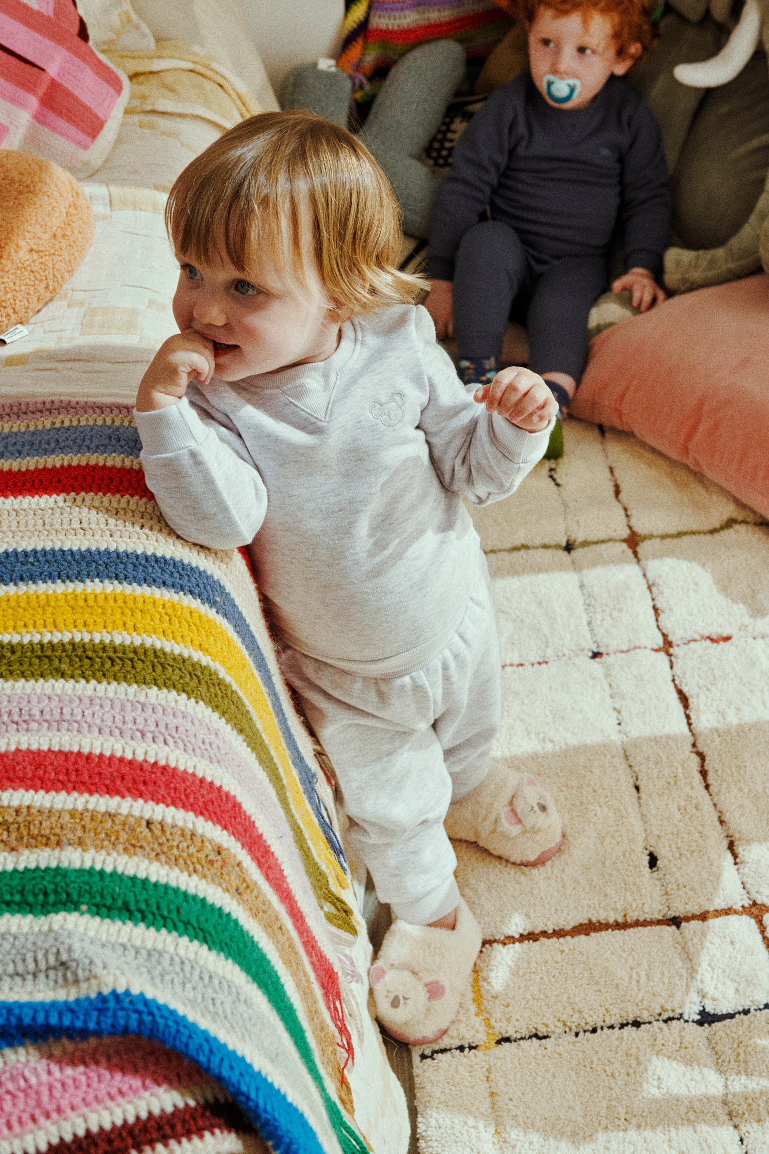 PREVENDITA Set base per neonati: felpa grigia e jogger - immagine 2