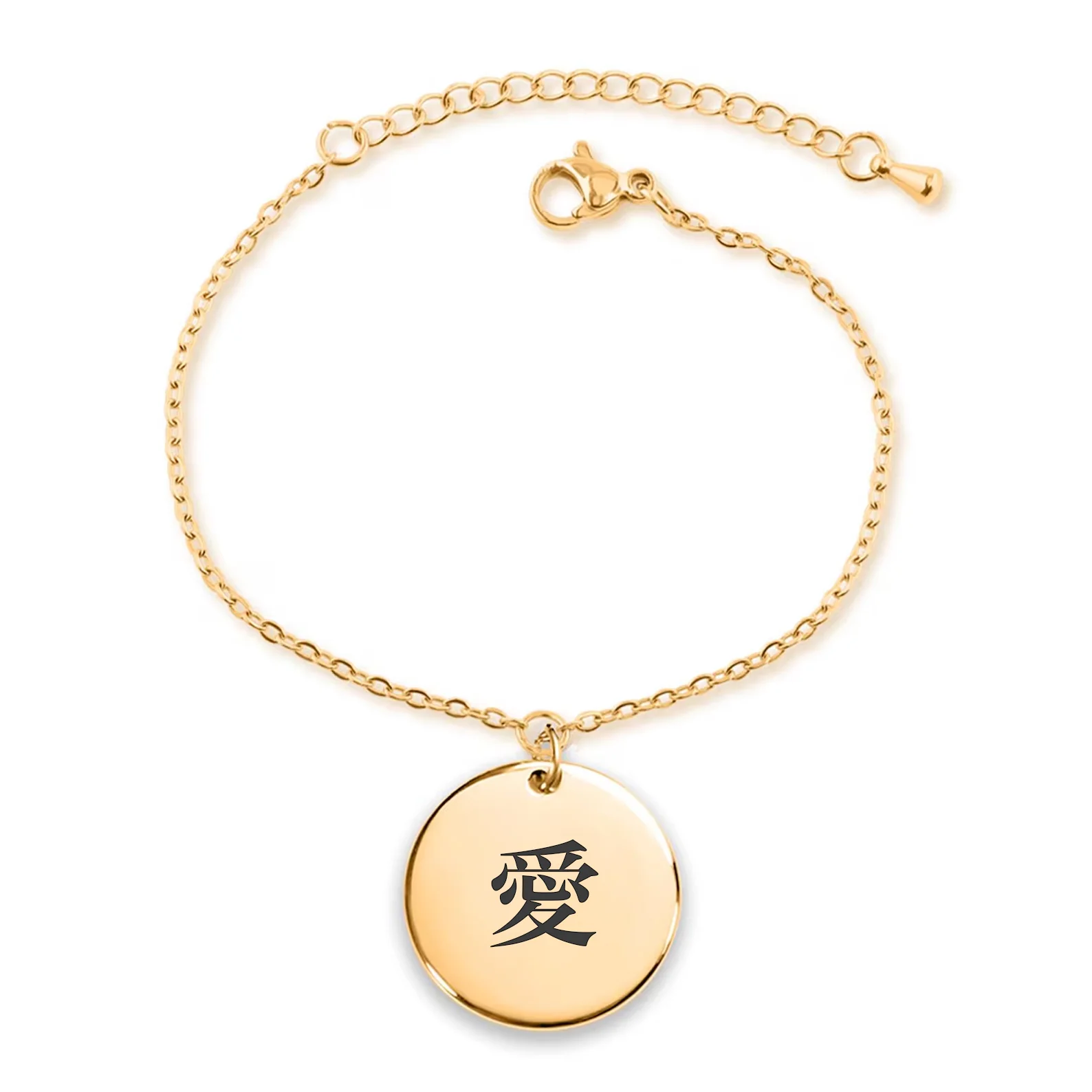 Bracciale Medaglione Kanji Giapponese Donna - immagine 3