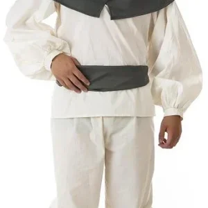 Costume da Panettiere Medievale con Cappuccio per Uomo