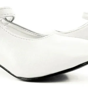 Scarpe da Flamenca Bianche con Tacco per Bambina