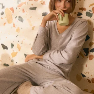 Maglia grigia extra confortevole con dettaglio sulle spalle