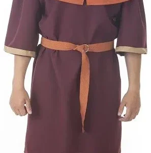 Costume da Contadino Medievale con Cappuccio per Uomo