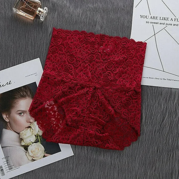 Mutandine di pizzo sexy viola - immagine 5